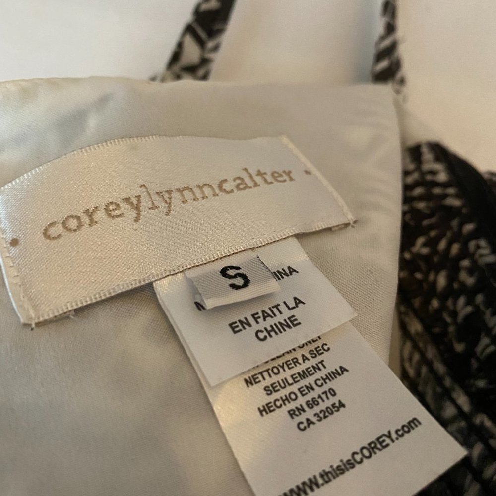 Patterned Brown-And-White Patterned Sundress With… - image 6